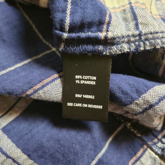 Torrid Womens Plaid Babydoll Top Size 2X Blue Sleeveless Ruffle Preppy - Picture 8 of 9